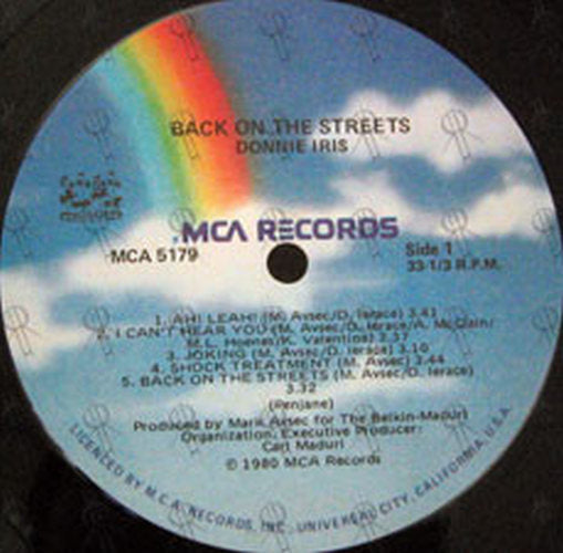 IRIS-- DONNIE - Back On The Streets - 3