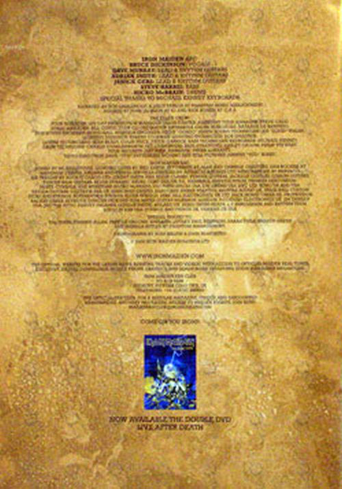 IRON MAIDEN - &#39;Somewhere Back In Time&#39; World Tour &#39;08 Tour Program - 2