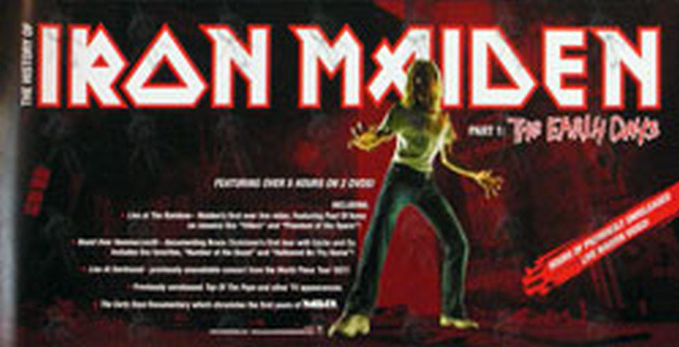 IRON MAIDEN - &#39;The History Of Iron Maiden&#39; DVD Promo Poster - 1