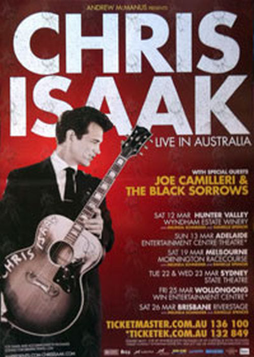 ISAAK-- CHRIS - March 2010 Australian Tour Poster - 1
