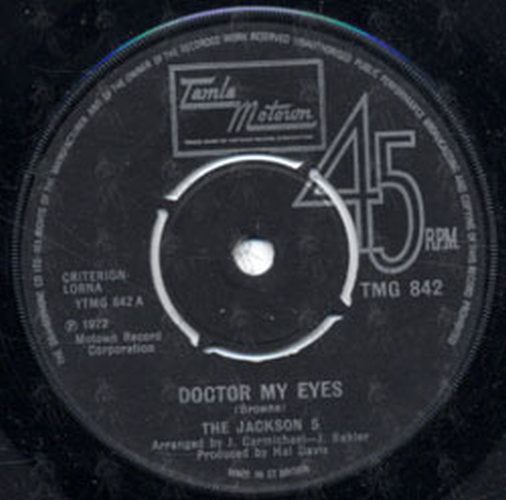 JACKSON 5-- THE - Doctor My Eyes / My Little Baby - 2