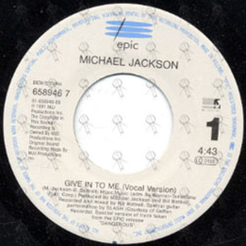 JACKSON-- MICHAEL - Give In To Me - 3