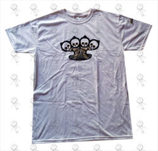 JANE'S ADDICTION - 'Brass Knuckle' Design White T-Shirt - 1