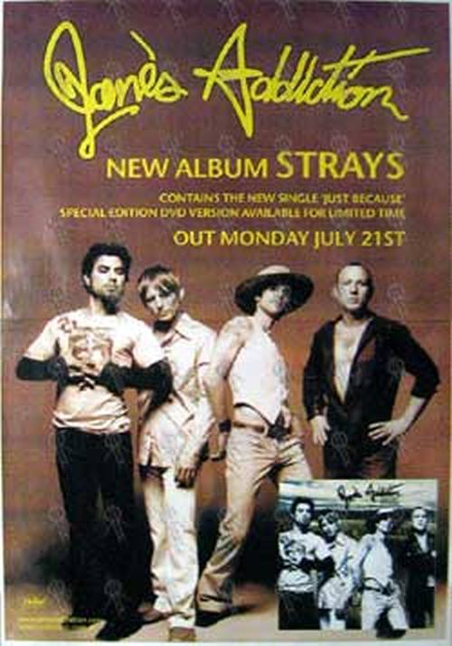 JANE'S ADDICTION - 'Strays' Album Poster - 1