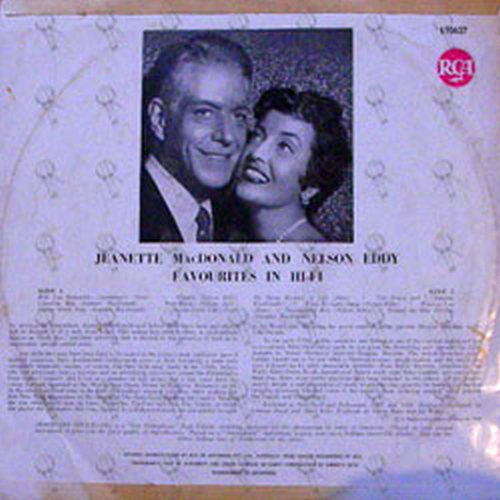 JEANETTE MacDONALD & NELSON EDDY - Favourites In Hi-Fi - 2