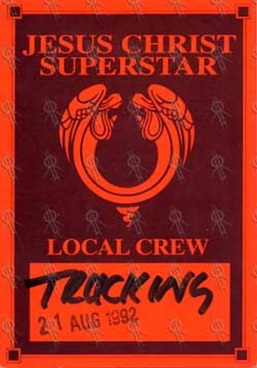 JESUS CHRIST SUPERSTAR - Australian Tour Local Crew Pass - 2