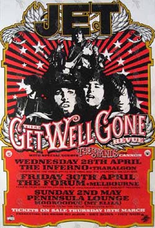 JET - &#39;Thee Get Well Gone Revue&#39; 2004 Tour Poster - 1