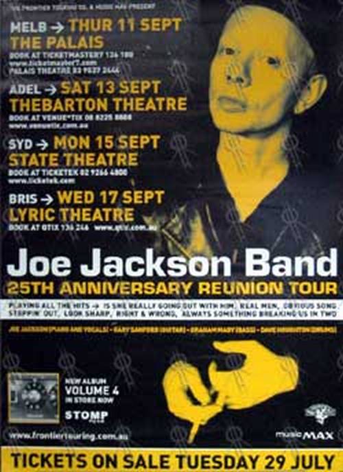 JOE JACKSON BAND - 25th Anniversary Reunion Australian Tour 2003 Poster - 1