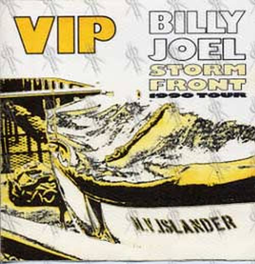 JOEL-- BILLY - &#39;Storm Front&#39; 1990 Tour V.I.P. Pass - 1