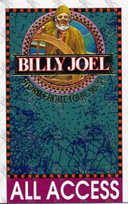 JOEL-- BILLY - 'Storm Front' 1990/91 Tour All Access Pass - 1