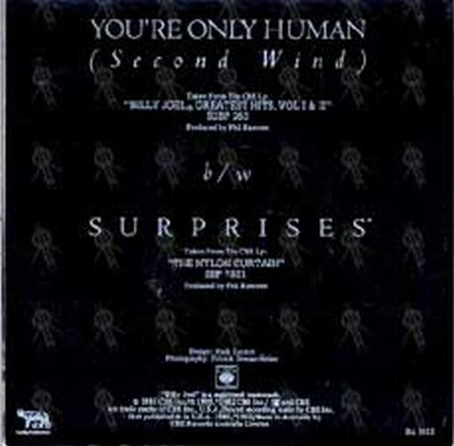 JOEL-- BILLY - You're Only Human (Second Wind) - 2