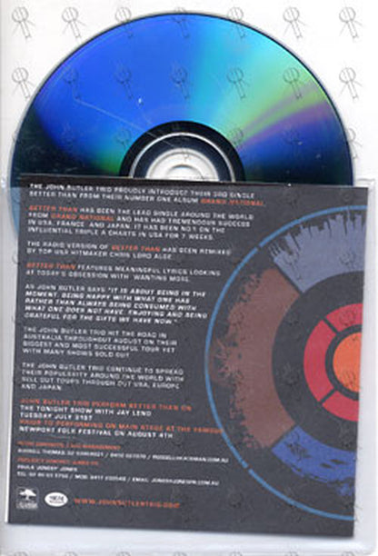 JOHN BUTLER TRIO-- THE - Better Than - 2