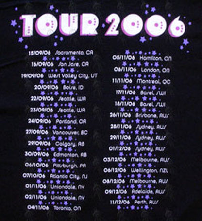 JOHN-- ELTON - Black 'Piano Man' Design 2006 World Tour T-Shirt - 4