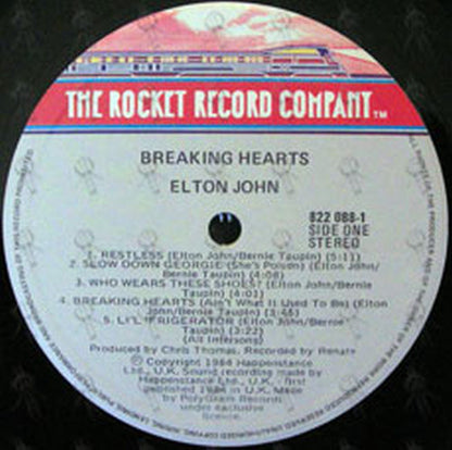JOHN-- ELTON - Breaking Hearts - 3