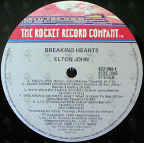 JOHN-- ELTON - Breaking Hearts - 3