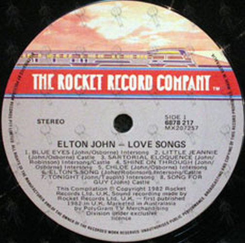 JOHN-- ELTON - Love Songs - 3