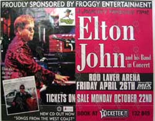 JOHN-- ELTON - &#39;Rod Laver Arena