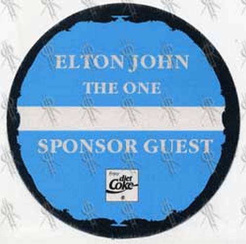 JOHN-- ELTON - 'The One' Tour Sponsor Guest Pass - 2