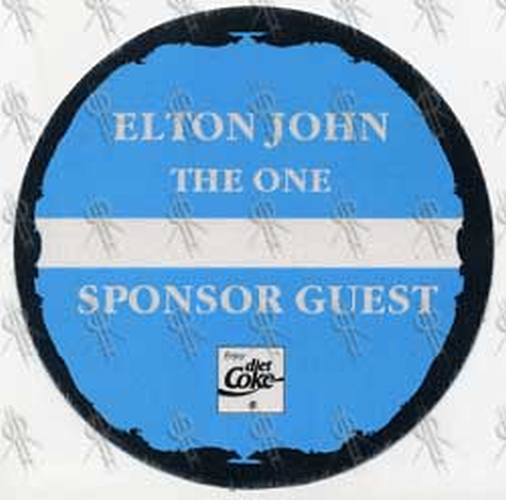 JOHN-- ELTON - &#39;The One&#39; Tour Sponsor Guest Pass - 2