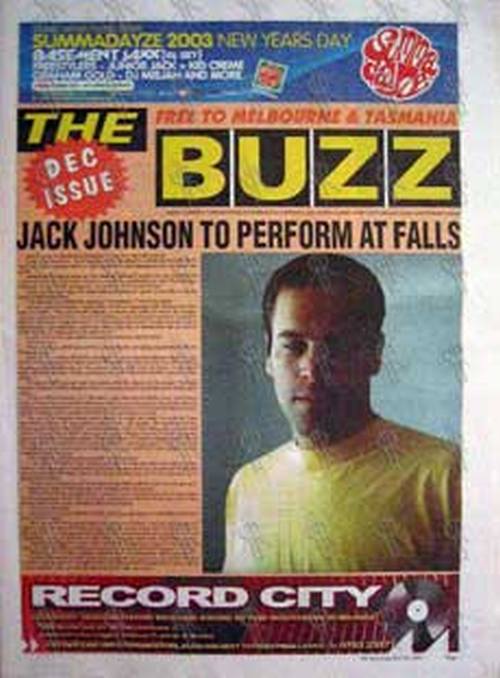 JOHNSON-- JACK - &#39;The Buzz&#39; - Vol 10 Number 4 Dec 2002 - Jack On The Cover - 1