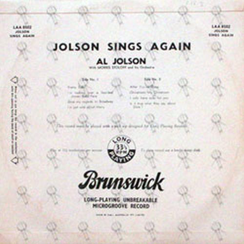 JOLSON-- AL - Jolson Sings Again - 2