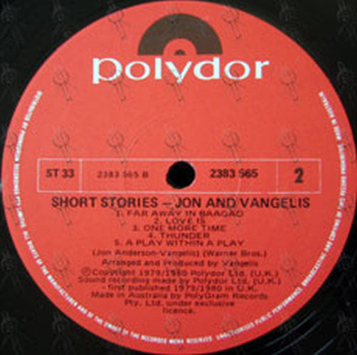 JON and VANGELIS - Short Stories - 3