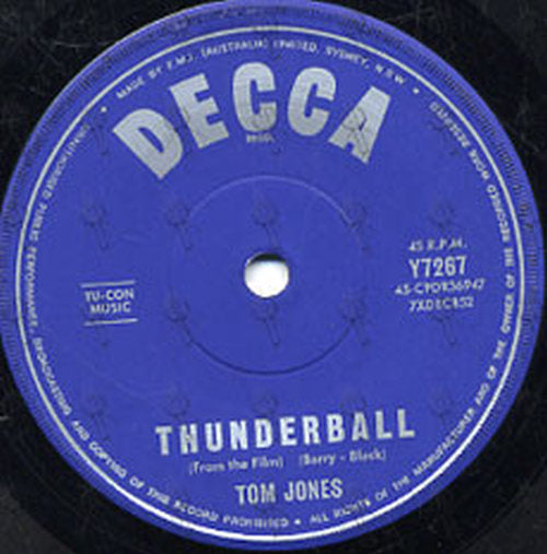 JONES-- TOM - Thunderball - 2