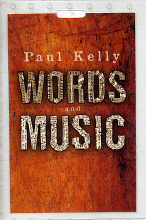 KELLY-- PAUL - 'Words And Music' Promo Laminate - 1