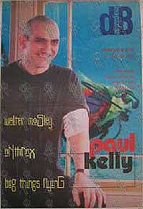 KELLY-- PAUL - &#39;dB&#39; - No.109 17 to 30 January 1996 - Paul Kelly On The Cover - 1