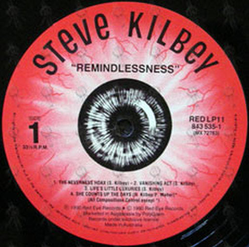 KILBEY-- STEVEN - Remindlessness - 3