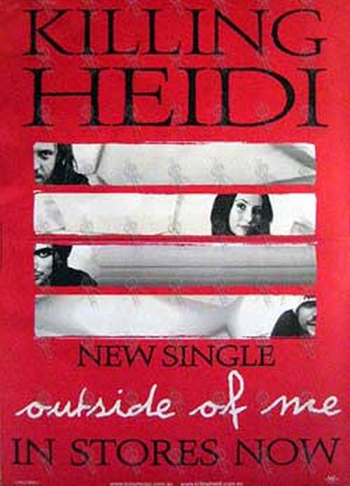 KILLING HEIDI - &#39;Outside of Me&#39; Single Poster - 1