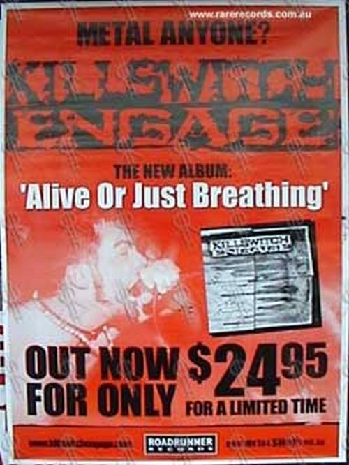 KILLSWITCH ENGAGE - &#39;Alive Or Just Breathing&#39; Poster - 1