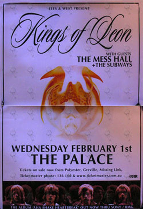 KINGS OF LEON - Wednesday Febuary 1st 2006