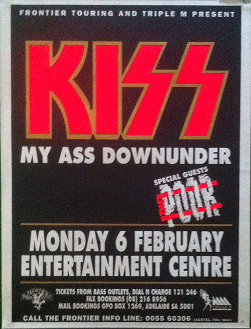 KISS - Adelaide Entertainment Centre 6th February 1995 - 1