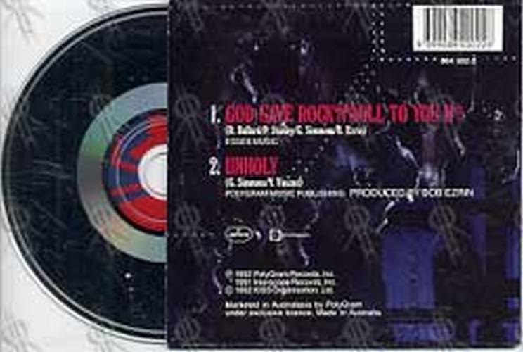 KISS - God Gave Rock And Roll To You II - 2