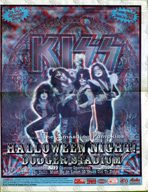 KISS - Halloween Night 1998 3D Newspaper Advertisement With Glasses - 1