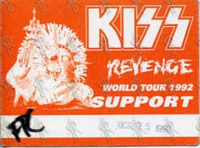 KISS - 'Revenge' 1992 World Tour Support Pass - 1