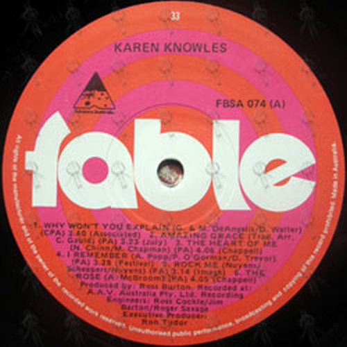 KNOWLES-- KAREN - You Are The Reason - 3