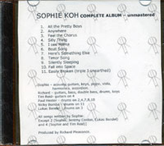 KOH-- SOPHIE - Complete Album - Unmastered - 1