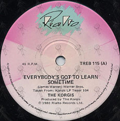 KORGIS-- THE - Everybody's Got To Learn Some Time - 3
