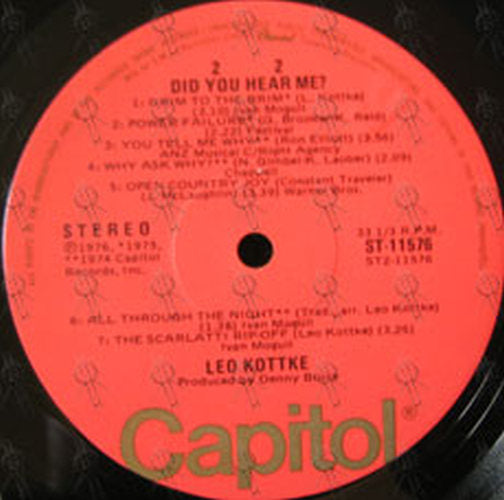 KOTTKE-- LEO - 1971-1976 - 3