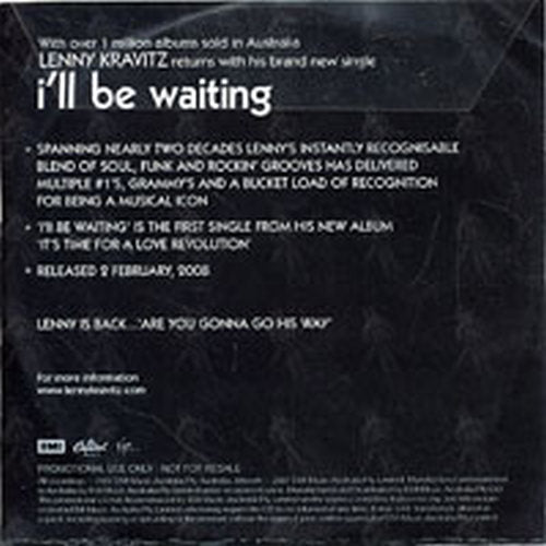 KRAVITZ-- LENNY - I&#39;ll Be Waiting - 2