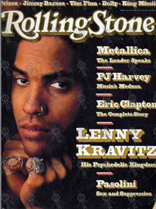 KRAVITZ-- LENNY - &#39;Rolling Stone&#39; - June 1993 - Lenny Kravitz On Cover - 1