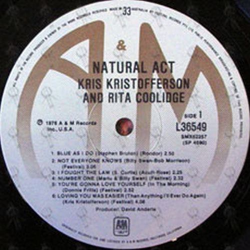 KRISTOFFERSON-- KRIS - Natural Act - 3