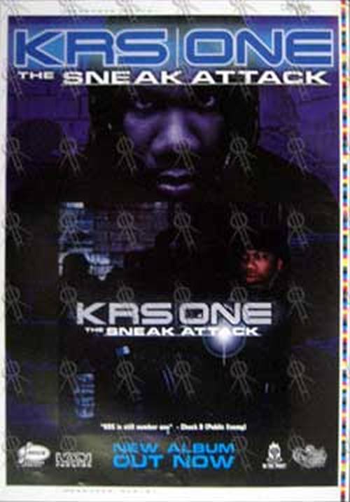 KRS ONE - &#39;The Sneak Attack&#39; Album Promo Poster Artist Proof - 1