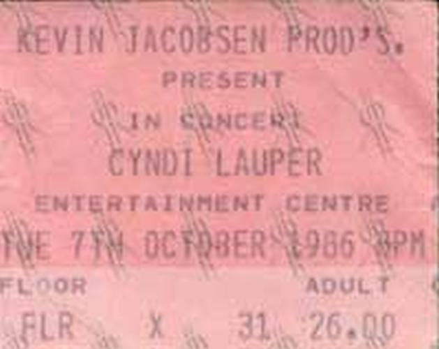LAUPER-- CYNDI - Entertainment Centre