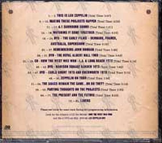 LED ZEPPELIN - Interview Disc 2003 - 2