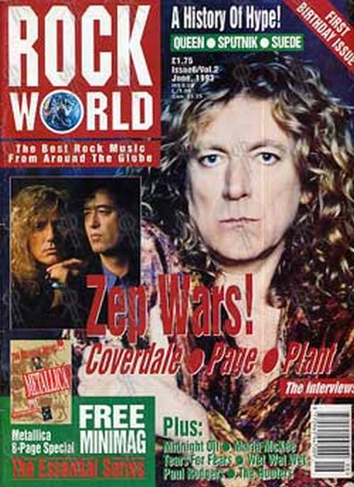 LED ZEPPELIN - &#39;Rock World&#39; - Issue 6/Vol 2 - June 1993 - 1