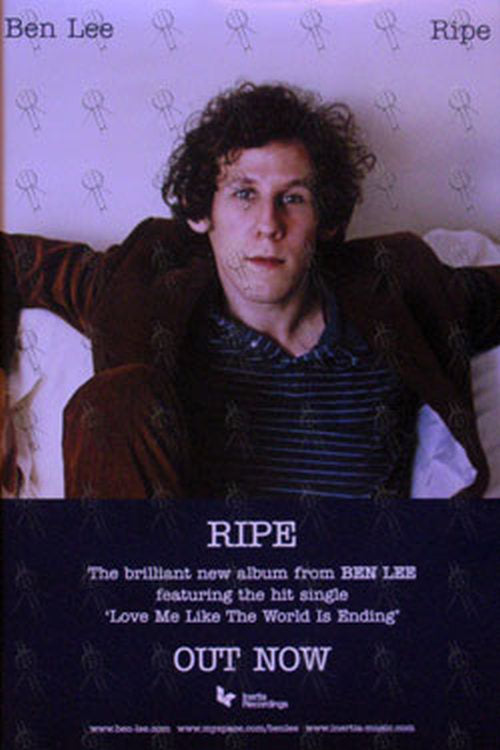 LEE-- BEN - Double Sided &#39;Ripe&#39; Album Promo Poster - 1