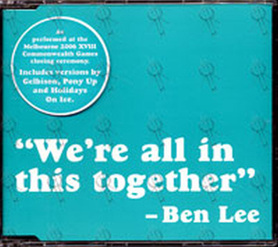 LEE-- BEN - We&#39;re All In This Together - 1